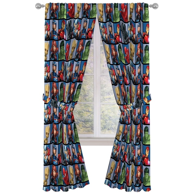 Cortinas de ventana Jay Franco Marvel Avengers Team, 213 x 107 cm
