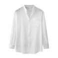 thumbnail image 2 of Borniu Mens Shirts,Long Sleeve Shirts for Men,Solid Shirt Pocket Long Sleeve Standing Collar Fashion Casual Shirt Top/shirt Blouse Clearance, 2 of 9