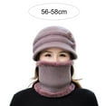 thumbnail image 6 of 2Pcs/Set Womens Scarf Hat with Faux fur Set Thick Winter Knitted Circle Loop Infinity Scarfs for Women, 6 of 8