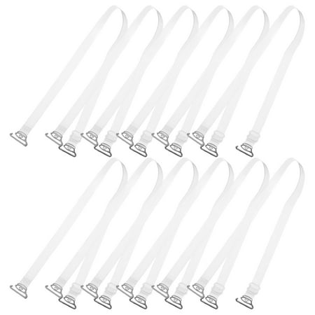 unbranded 20 Pcs Elastic Bra Extender Dress Straps for Strapless Bodysuits Wireless Bras Women Fashion Miss