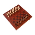 thumbnail image 2 of Juego de ajedrez , tablero de ajedrez de madera portátil plegable, juego de damas de ajedrez para niños en interiores, adultos, reunión S, 2 of 9