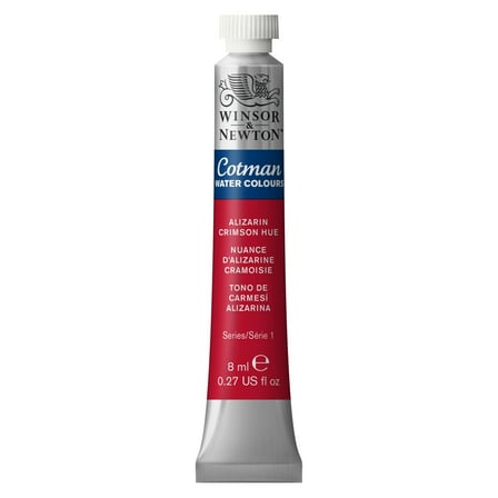 Winsor & Newton Cotman Watercolor, 8ml Tube, Alizerin Crimson