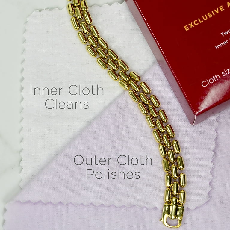 Connoisseurs Silver Jewelry Polishing Cloth Cleans and Polishes
