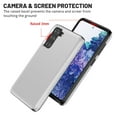 thumbnail image 4 of Dteck Case for Samsung Galaxy S22 Plus,Shockproof Wallet Card Slot Holder Pocket Slide Slim Fit Dual Layer Soft TPU Hard PC Hybrid Protective Back Cover for Galaxy S22 Plus 5G, White, 4 of 6