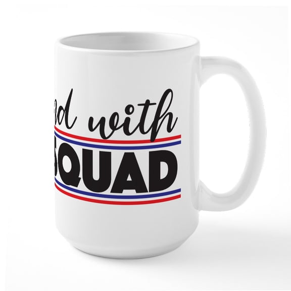 CafePress - I Stand With The Squad - 15 oz Ceramic Large White Novelty Mug