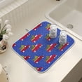 thumbnail image 7 of Ryvnso Trucks Polka Dots Dish Drying Mat for Kitchen Countertop 18x24 Large Dish Pad Drainer Rack Dish Sink Mats, 7 of 7