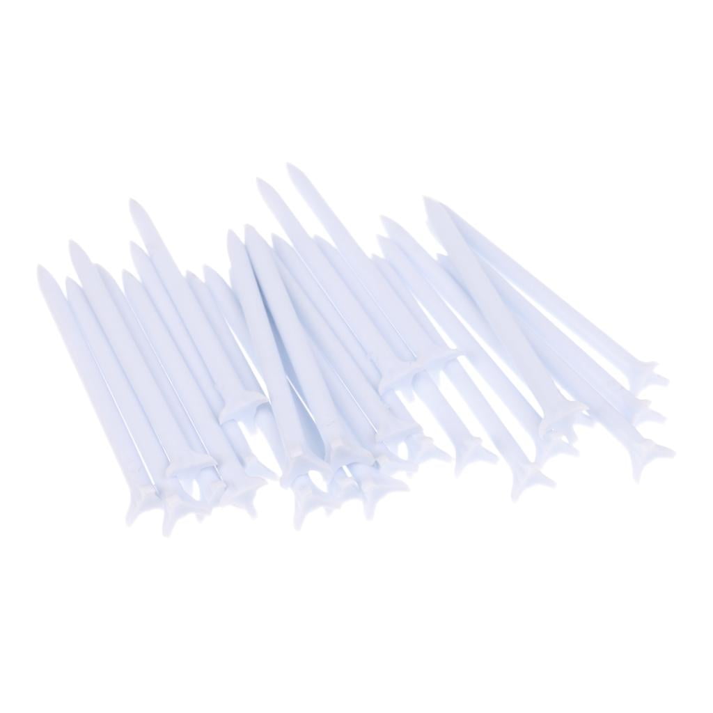 4x25 Pieces Durable 82mm golf professional tees Set Golf Accessories White