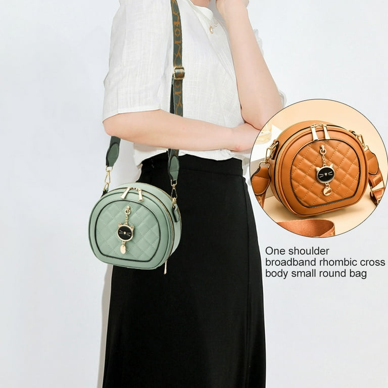 Small Circular Crossbody Purse For Teen Girls, Leather Shoulder Bag For Women - Walmart.com Small Circular Crossbody Purse For Teen Girls, Leather Shoulder Bag For Women - Walmart.com