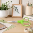 thumbnail image 5 of Westcott KleenCut 8” Titanium Scissors with Ergonomic Green Handle, 4-Pack for Office and High School, 5 of 9