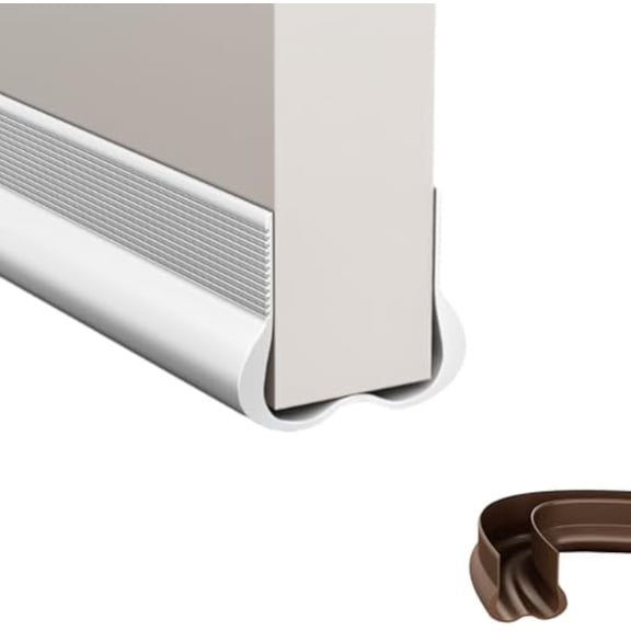 Door Bottom Sealing Strip, Under Door Gap Filler, Door Sweep for Bottom of Door, Door Draft Stopper, Weather Stripping, Noise Blocker, Home Essentials Gadgets (C)