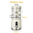 thumbnail image 7 of INSMART Electric Citrus Juicer with LCD Display,3-Speed Adjustable,600ml Capacity,110mm Wide Mouth,Type-C Rechargeable,45W Powerful Squeezing for Whole Fruits,Portable Home Kitchen Appliance Beige, 7 of 7