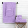 thumbnail image 2 of 100% Cotton Luxury Bathroom Towels Set, Quick Dry,, Lilac, 2 of 7