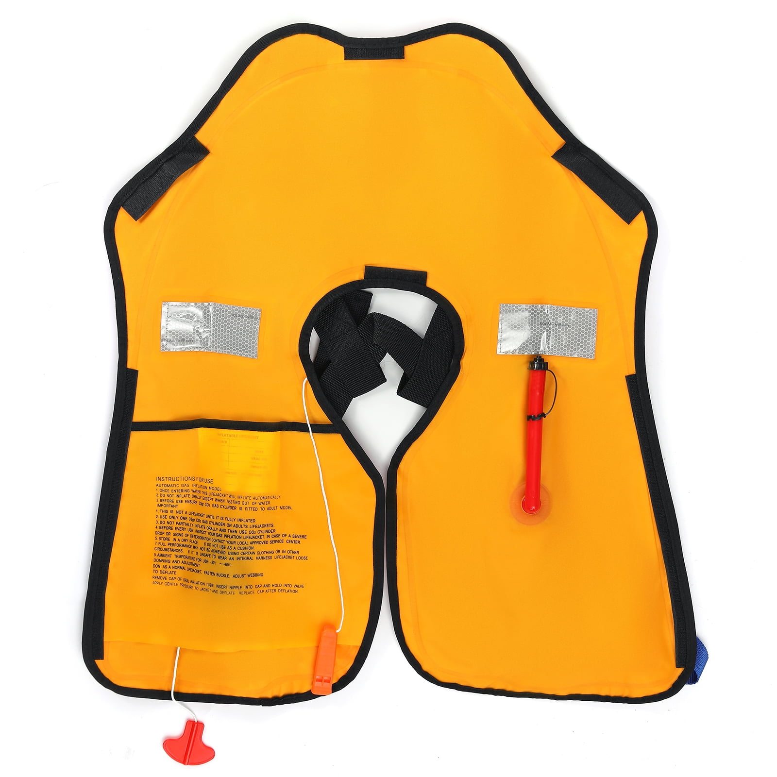 GOTGELIF Automatic Inflatable Life Jacket with Reflectors Safety Adult Life Jacket PFD Survival Buoyancy Life Vest for Boating Fishing Sailing Kayaking Surfing Paddling (Max Waist Size: 50'')