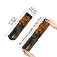 thumbnail image 4 of Pofeuu Vintage Style Elk Print 30cm Socks, Adult Running Hiking Socks for Youth and Adult, 4 of 7