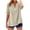 CTV99-Beige, variant on 2026 Summer Linen Tops For Women Lace Crochet Short Sleeve Tshirts Workout Button Dressy Casual Loose Blouses Light Blue S