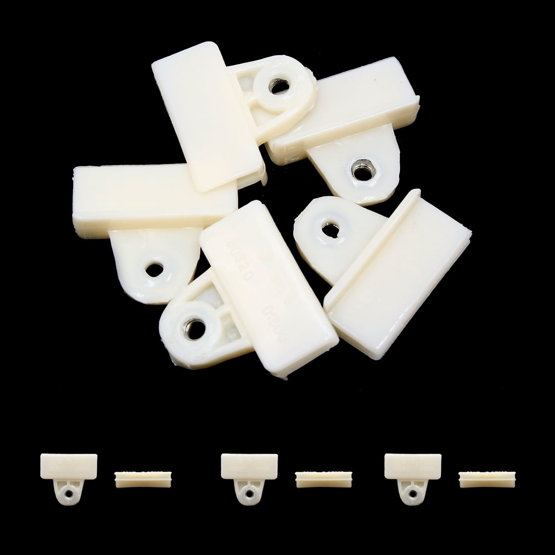 5Pcs White Window Glass Channel Support Holder Clips 80320 01G00 for