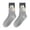 Dark Gray, variant on Knee High Socks Flocked Cute Korean Style Cartoon Cat Pattern Fall Down Crew Stockings for Women Casual Home Leisure