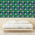 thumbnail image 3 of Ambesonne Floral Inspiration Peel & Stick Wallpaper for Home, Tropical Warmth, 13"x72", Blush Orange and Teal, 3 of 5