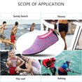 thumbnail image 5 of FIEWESEY Men Women Kids Water Shoes Barefoot Quick-Dry Beach Socks Yoga Swim Sports Exercise Socks For Swim Surfing Snorkeling Yoga Exercise (XXS,Stripe Red), 5 of 6