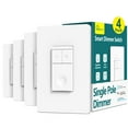 thumbnail image 1 of TREATLIFE Smart Dimmer Switch, Single Pole Smart Light Switch, Works with Alexa and Google Home, Neutral Wire Needed, 2.4Ghz Wi-Fi, Schedule, 1 of 8