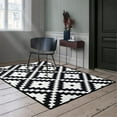 thumbnail image 2 of VogueV Reversible Outdoor Rug 20X32In, Plastic Straw & Crystal Velvet Double-Side Mat, Uv-Coated Foldable Camping Carpet, Breathable Balcony Patio Deck Pad, Corner Rings & Stakes Included, 1 Carpet, 2 of 2