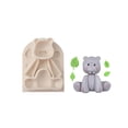 thumbnail image 6 of Cartoon Monkey Lion-Bunny Elephant Giraffe-Silicone Sugarcraft-Mold Resin Cupcake Baking Fondant Cake Decorating Tool, 6 of 11