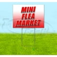 thumbnail image 1 of Mini Flea Market (18" x 24") Yard Sign, Includes Metal Step Stake, 1 of 6