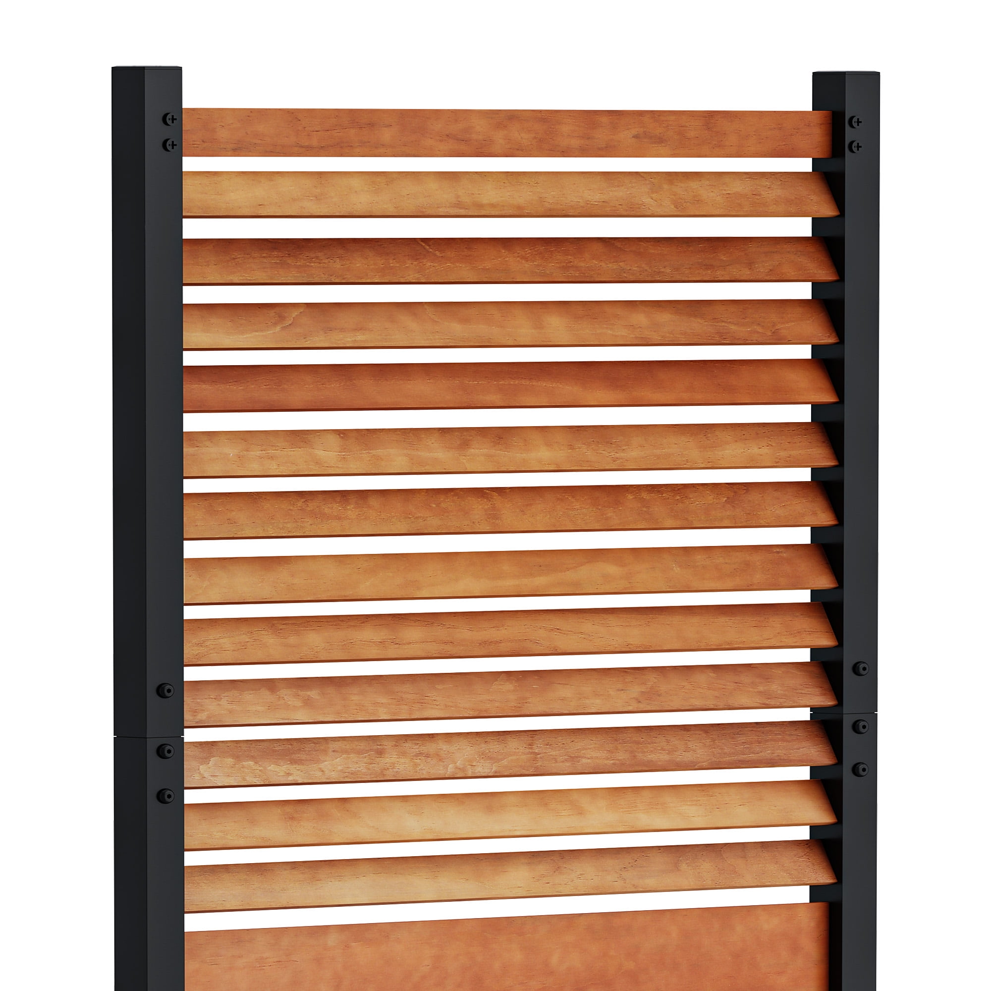 Uforic Outdoor Privacy Fence Panel - Weatherproof Wooden AC Unit Cover, Backyard & Patio Privacy Screen for Garden, Deck, Brown（1 Panel）