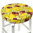 thumbnail image 3 of Disketp Duck With Star Sunglasses Stool Covers Round, Super Soft Round Bar Stool Cushion Covers Seat Cushion - 13 Inch, 3 of 7