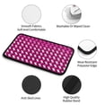 thumbnail image 5 of Car Handrails Box Pad 12.6 X 7.5 In Waterproof Non-Slip Wear-Resisting Durable Breathable Strong Tensile And Tensile Stretch Magenta Houndstooth_2, 5 of 7