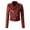 Wine, variant on Bjutir Womens Down Jackets Coat Winter Fashion Coat Jacket The Belt Fashion Leather Cool Zipper Decoration Jacket Racing Style Biker Jacket Black