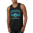thumbnail image 1 of Wild Bobby City of Charlotte Basketball Fantasy Fan Sports Mens Tank Top, Black, Small, 1 of 5