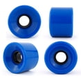 thumbnail image 3 of Victory Jump Longboard Skateboard Trucks and Wheels Set, Skateboard Accessories, Skateboard Trucks 7 inch, Skateboard wheels 70mm, Skateboard Bearings (7 inch Black Truck w 70mm Blue Wheels), 3 of 7
