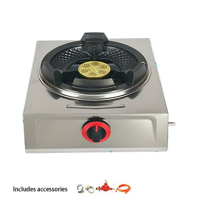 high pressure burner cast iron desktop stove liquefied gas commercial