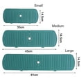 thumbnail image 3 of Durable Water Catcher Bathroom Faucet Mat Draining Pad Countertop Protector Sink Splash Guard BEIGE SMALL, 3 of 8