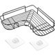 thumbnail image 1 of Bathroom Shelf Storage Rack Stainless Steel Punch Free Firm Kitchen Fitted Wall Storage(black), 1 of 3