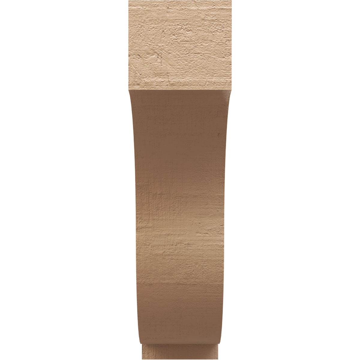 8"W x 32"D x 32"H Thin Van Buren Rough Cedar Woodgrain TimberThane Corbel, Primed Tan