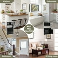 thumbnail image 4 of KIGOTY Kitchen Pantry Storage Cabinet, Double Tilt Out Trash Cabinets Freestanding Storage Cabinets, 2 Drawers and 1 Tilt Out Trash Cabinet, Kitchen, Dinning Room, Living Room, Black, 4 of 7