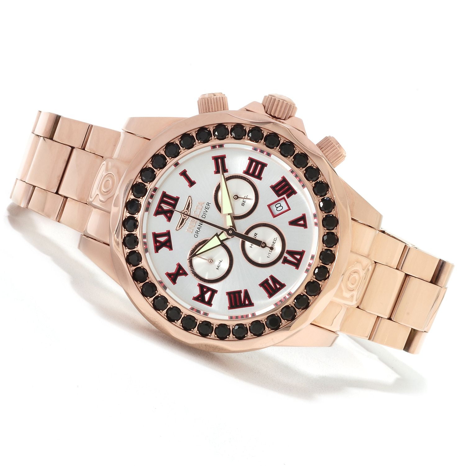 Invicta watch rose gold mens best sale