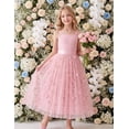 thumbnail image 4 of Arshiner Flower Girls Dresses Sleeveless Formal Wedding Princess Dress | Maxi-Length Tulle, Junior Bridesmaid Dress for Girl, Embroidered Birthday Party Dress Ball Gown, 4 of 5