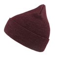 thumbnail image 1 of Atlantis - Gorro beanie segunda piel con vuelta modelo Wind (Burdeos Mezcla), 1 of 3