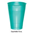 thumbnail image 2 of Teal Lagoon 12 oz Plastic Cups for 20 Guests, 2 of 2
