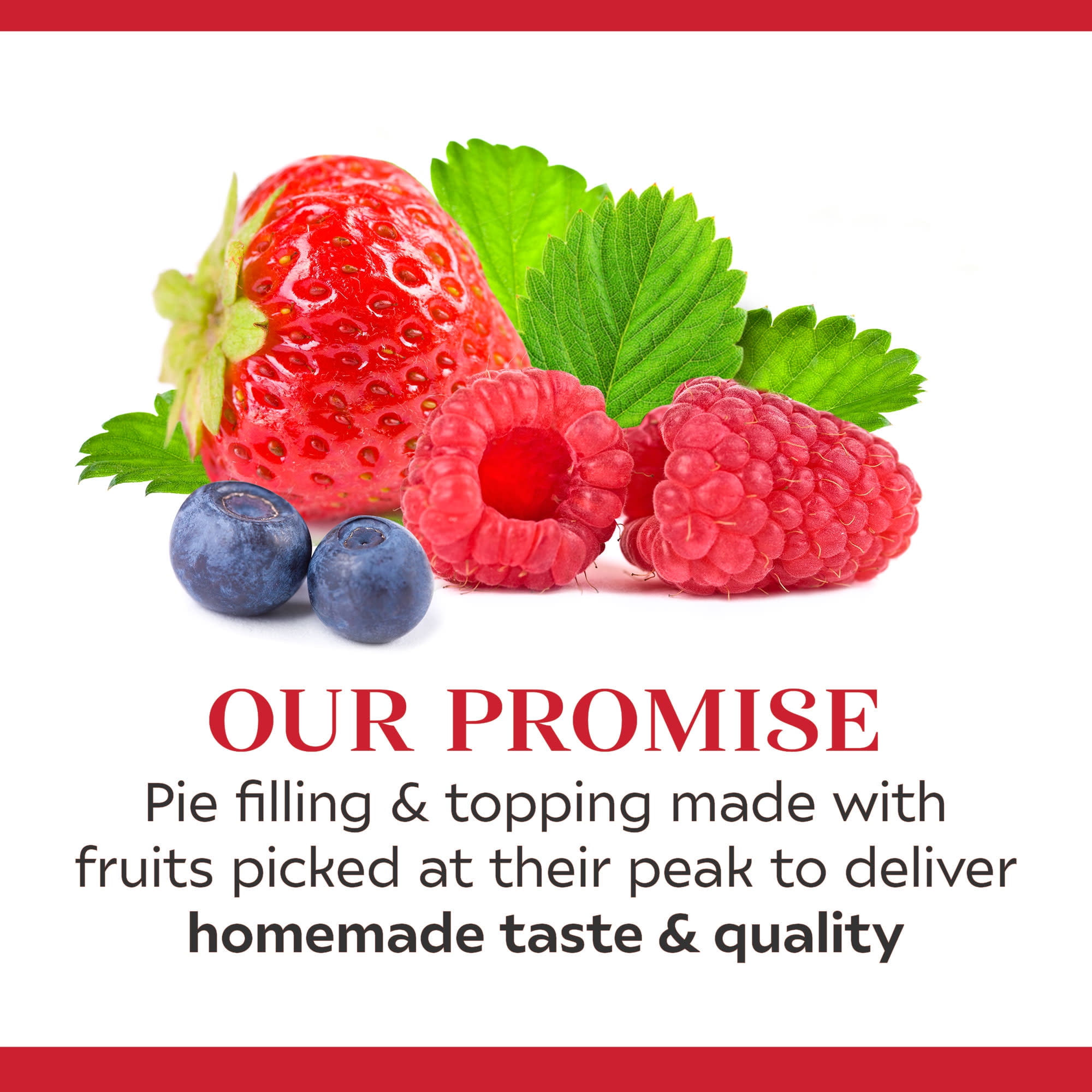 (4 pack) Duncan Hines Wilderness, Berry Medley Pie Filling and Topping, 22 oz.