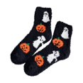 thumbnail image 2 of Fuzzy Crew Socks for Women Coral Fleece Halloween Funny Novelty Bat Cozy, 2 of 6