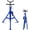 blue, variant on 2-Pack V-Head Pipe Jack Stand,28"-52" Adjustable Height Pipe Stand Fits 1/2" - 12" Pipe Capacity w/ 2500LB Load Capacity for Vehicle Supporting and Lifting