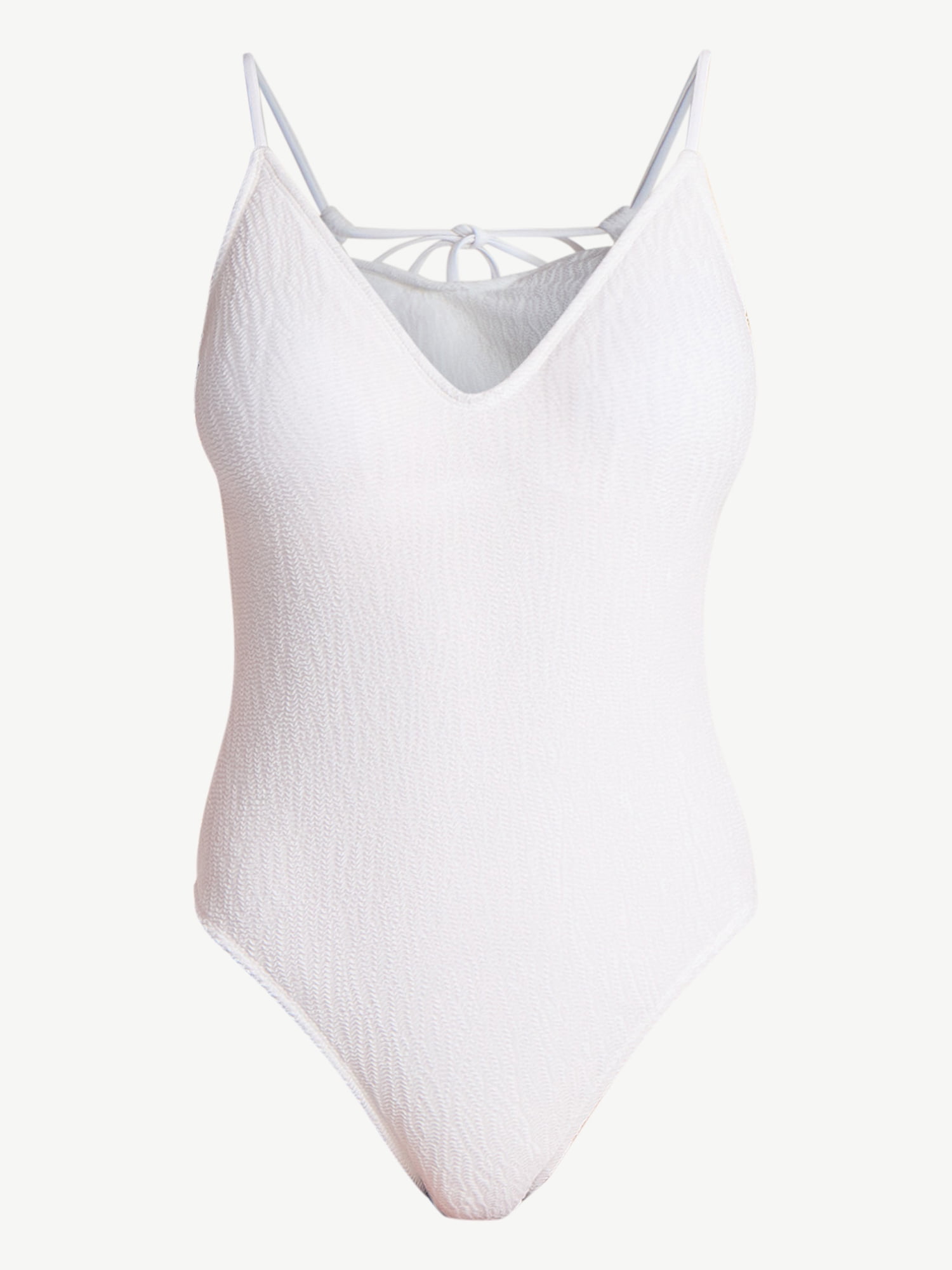 No Boundaries Crinkle One-Piece Swimsuit, Women’s
