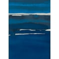 thumbnail image 2 of Delamater, Rob 18x24 White Modern Wood Framed Museum Art Print Titled - Sapphire Horizon I, 2 of 4