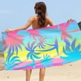 thumbnail image 4 of LACKUST Oversized Multicolor Beach Towel - 80x160cm, Quick-Dry Microfiber for Surfing, Picnics, Decoration, Adults & Teens, 4 of 8