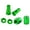 Green, variant on Dirt Pit Bike Aluminium Tire Air Clamp Screw Rim Lock Nut Spacer Valves Stem Caps for Motorcycles Modification