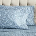 thumbnail image 6 of Mainstays 3-Piece Easy Care Blue Floral Sheet Set, Twin/Twin XL, 6 of 7